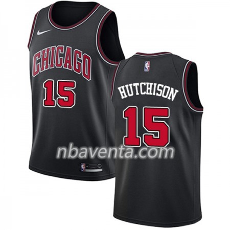 Camiseta Hombre Chicago Bulls Chandler Hutchison 15 Nike Negro Swingman